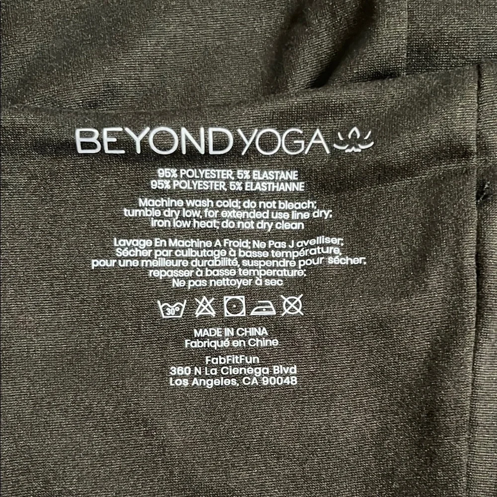 Beyond Yoga Black Scarf with Logo